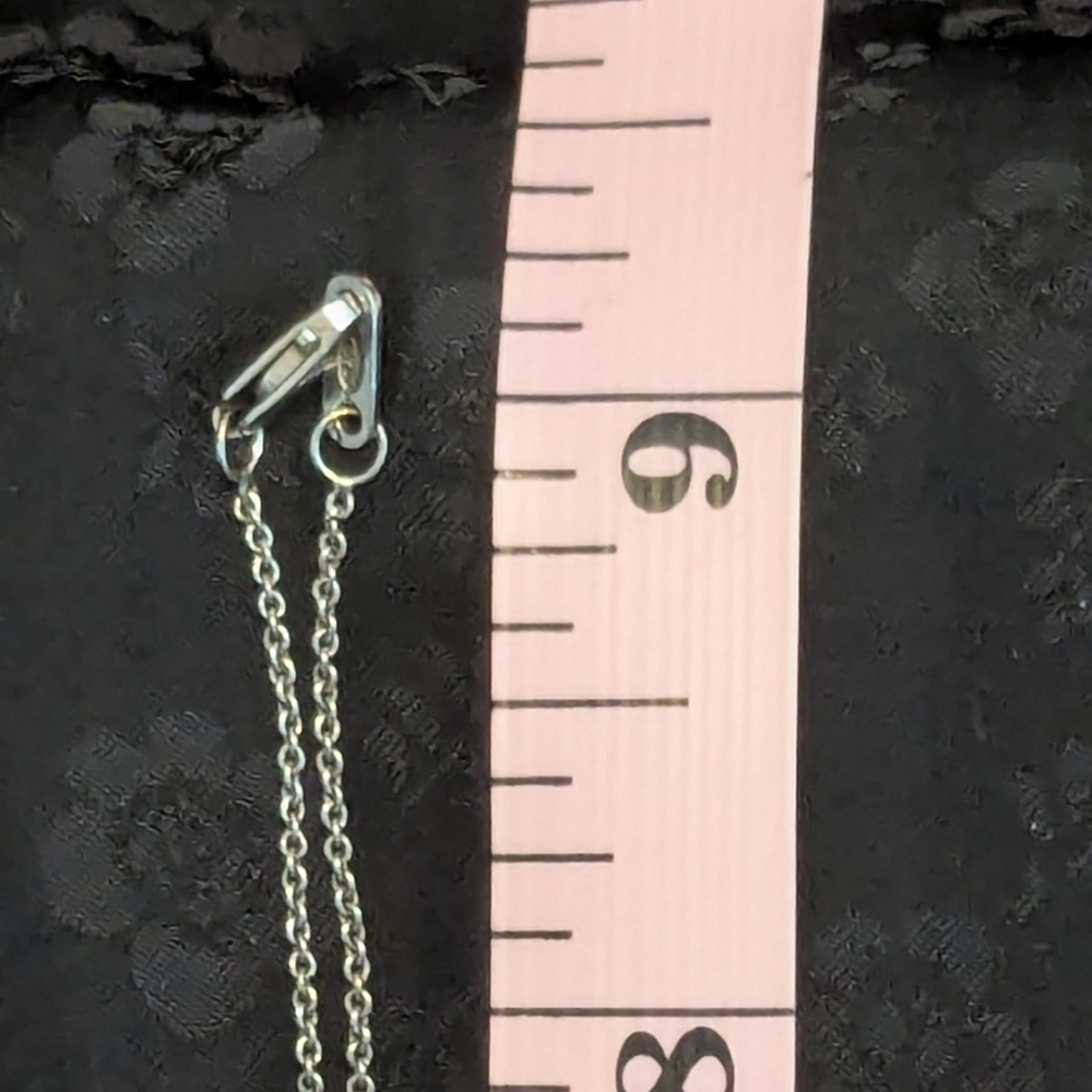 Sterling Silver Diamond Heart Pendant Necklace - Picture 11 of 13